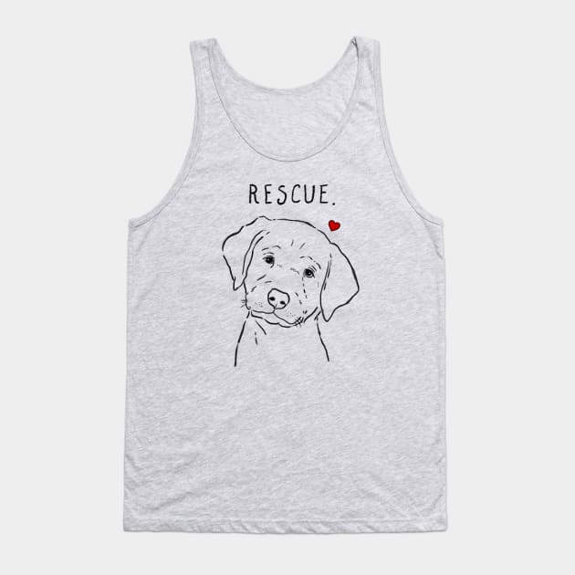 Rescue Lab Puppy, Adopt Don't Shop, Sweet Puppy Tank Top by sockdogs